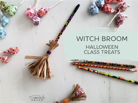 Witch Broom Halloween Class Treats Exploring Domesticity