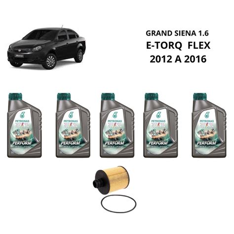 Kit Troca Oleo Grand Siena E Torq Selenia Submarino