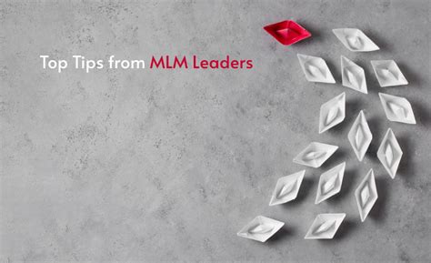 Network Marketing Success Tips From Mlm Leaders Mlm 2024