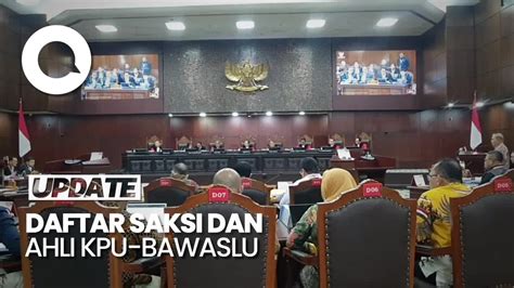 Sidang Sengketa Pilpres Hari Ini Kpu Bawaslu Hadirkan Saksi Dan Ahli