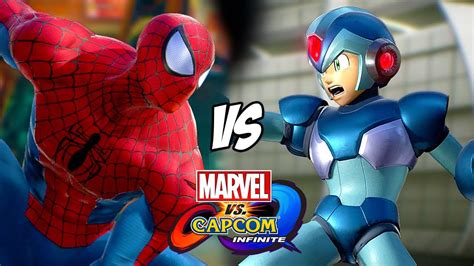 Spider Man VS Mega Man X Marvel Vs Capcom Infinite Gameplay YouTube