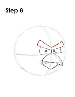 Aprendendo A Desenhar Angry Birds Vermelho