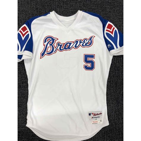 Custom Atlanta Braves 1974 White Throwback Jersey - Heretro.com