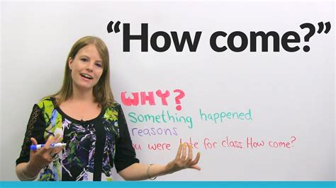 Learn English: “How come?” - YouTube