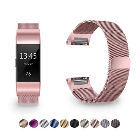 Metal Stainless Strap For Fitbit Charge Band Milanese Loop Magnetic