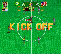 Screenshot Of Super Soccer Champ SNES 1991 MobyGames