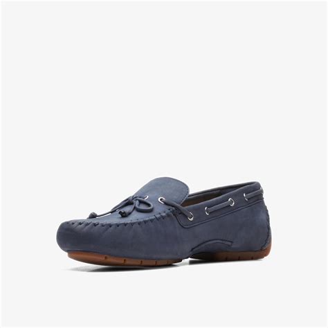 Womens C Mocc Tie Navy Nubuck Loafers Clarks Outlet