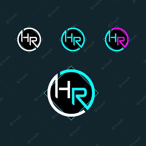 Premium Vector Letter Hr Or Rh Logo Design With Modern Shape