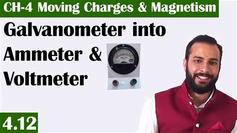 Conversion Of Galvanometer Into Ammeter And Voltmeter Physics 12th