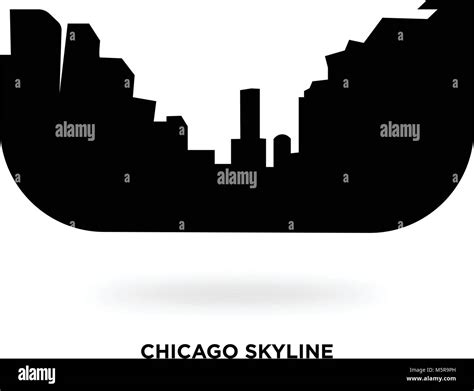 chicago skyline silhouette Stock Vector Image & Art - Alamy