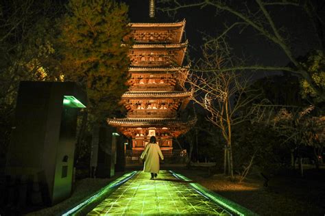 京都 仁和寺NAKED GARDEN ONE KYOTO1週間だけの特別なライトアップをレポート株式会社オマツリジャパン