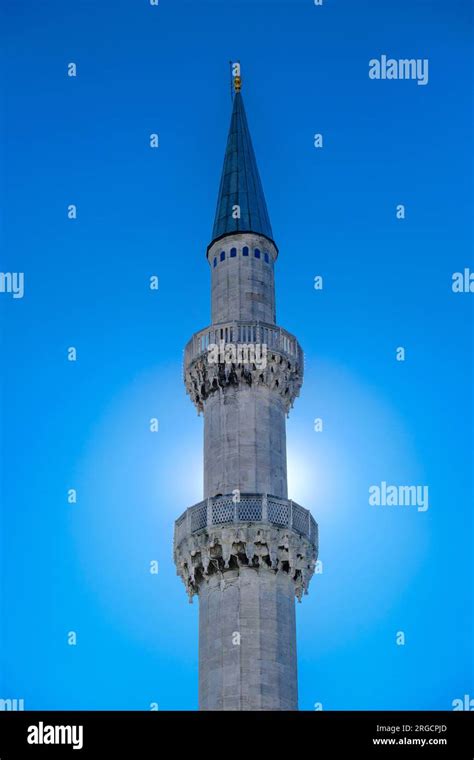 Istanbul Turkey Turkiye Minaret Of The Mosque Of Suleyman The