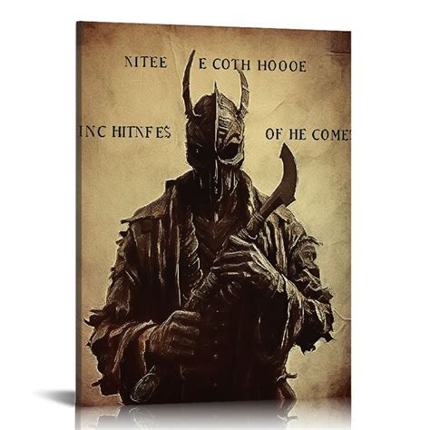 JEUXUS Armored Samurai Canvas Wall Art I Choose To Live By Choice