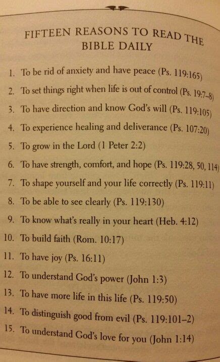 Fifteen Reasons To Read The Bible Daily Reading God S Word Must