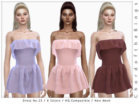 The Sims Resource ChordoftheRings Dress No 93