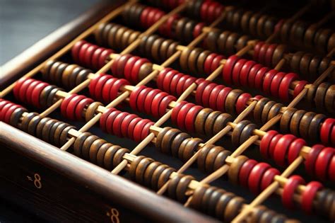 Premium Photo Chinese Abacus An Early Counting Device Used For