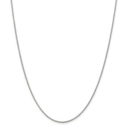 Sterling Silver Mm Round Spiga Chain Long Jonesville