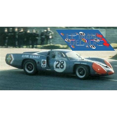 Alpine A220 - Le Mans 1968 nº28 - LEMANSDECALS