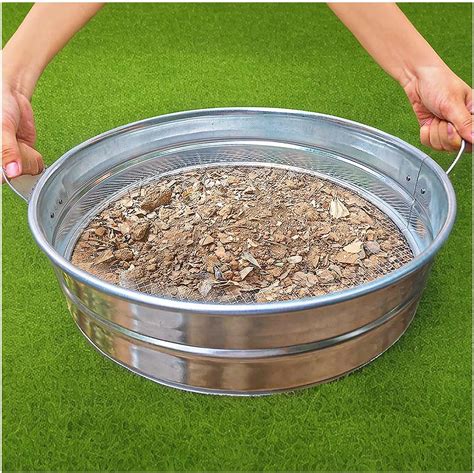 Amazon Large Soil Sifter With Handles Compost Sifter For