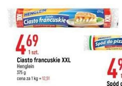 Promocja Ciasto Francuskie Henglein Xxl G W E Leclerc