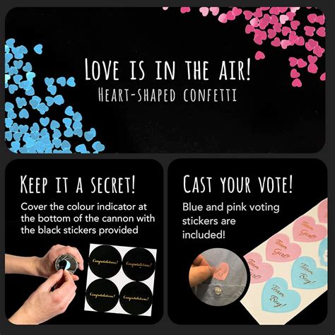 Team Planet Gender Reveal Confetti Cannon Set Of India Ubuy