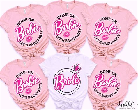 Barbie Bachelorette Party Shirts Cmon Barbie Lets Bach Party Etsy