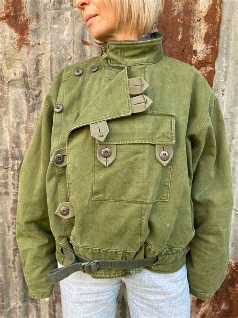 Swedish Army Military Fashion Silhouettes Motorcycle Jacket Outfit