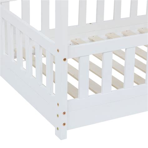 Lit Cabane Enfant Bosco Blanc 90x190 Atmosphera For Kids