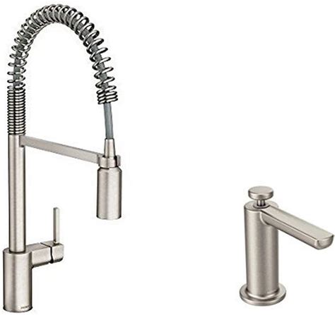 Moen 5923SRS Align One Handle Pre Rinse Spring Pulldown Kitchen Faucet