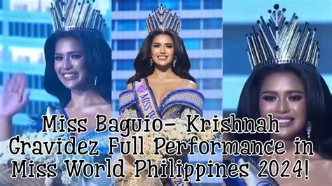 Miss World Philippines 2024 Krishnah Gravidez Full Performance Miss