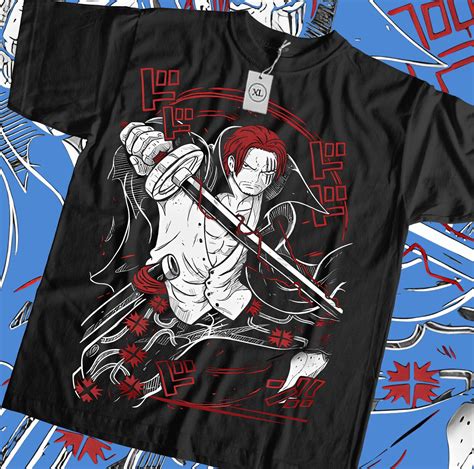 One Piece Shanks New T Shirt Anime Manga Graphic Tee Ullistrator