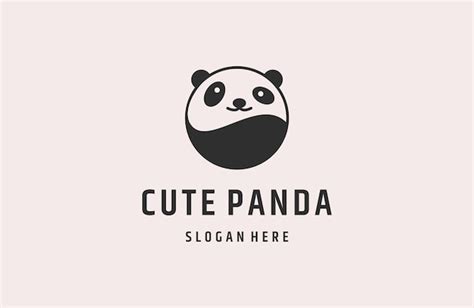 Premium Vector Panda Bear Logo Design Vector Template Cute Logo Panda