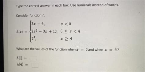 Solved Type The Correct Answer In Each Box Use Numerals Chegg