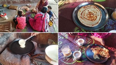 Shaam Ki Chai Aur Uske Sath Banaye Pancakes Chulhe Par Bani Chai Ki