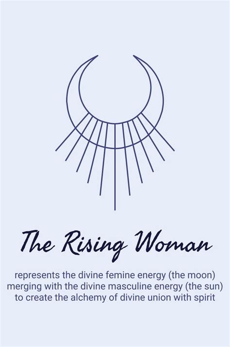 The Rising Woman Symbol Is Shown In Black And White