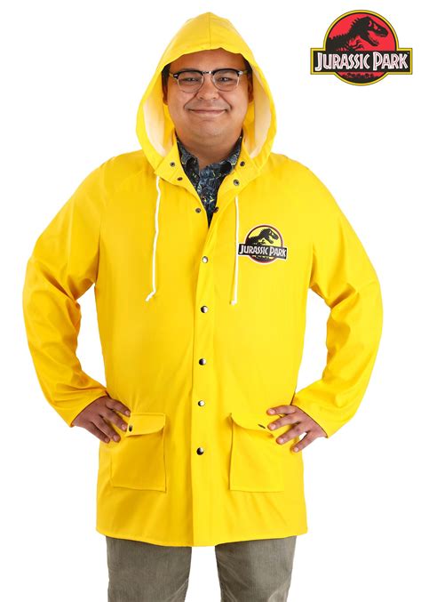 Plus Size Jurassic Park Yellow Raincoat Costume Jurassic Park Costumes