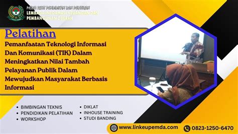 Pelatihan Pemanfaatan Teknologi Informasi Dan Komunikasi Tik Dalam