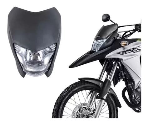 Frente Carenagem Bloco Farol Preto Honda Xre 300 Xre300 Frete grátis