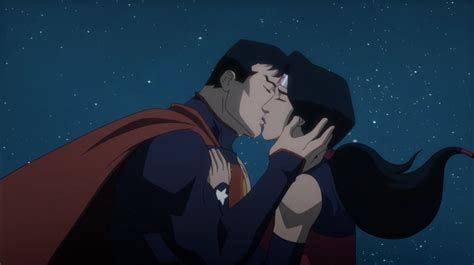 Image - Superman kisses Wonder Woman.png | DC Animated Movie Universe ...