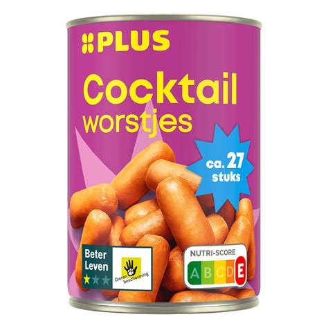 Plus Cocktailworstjes Blk Ster Per Blik G