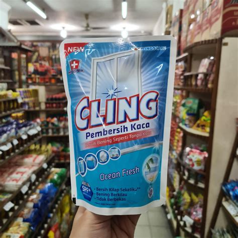 Jual Wings Care Cling Pembersih Kaca Lavender Fresh Ocean Fresh Pouch