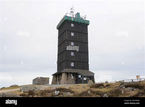 Weather Station On Mount Brocken The Highest Peak Of The Harz