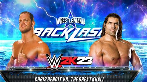 Wwe Chris Benoit Vs Great Khali Full Match Wwe2k Youtube