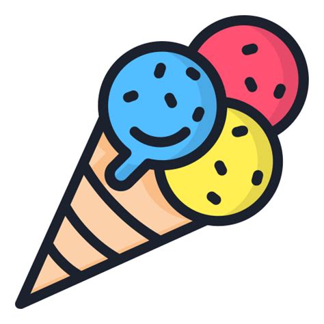 Ice Cream Weather And Seasons Icons