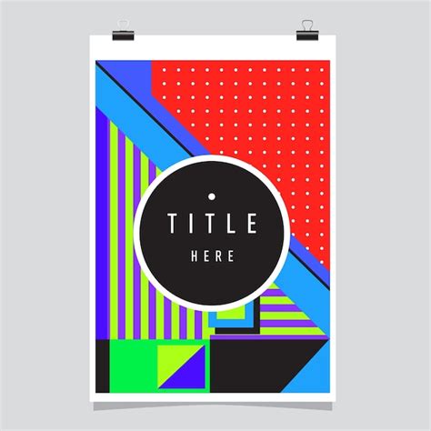 Premium Vector Abstract Geometric Poster Design Template