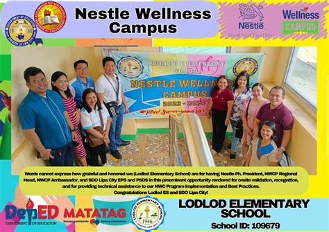 Visit Of Nestle Philippines Inc Deped Tayo Lipa City