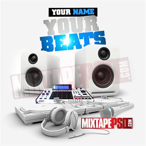 Mixtape Cover Template Your Beats 14 Graphic Design Mixtapepsdscom