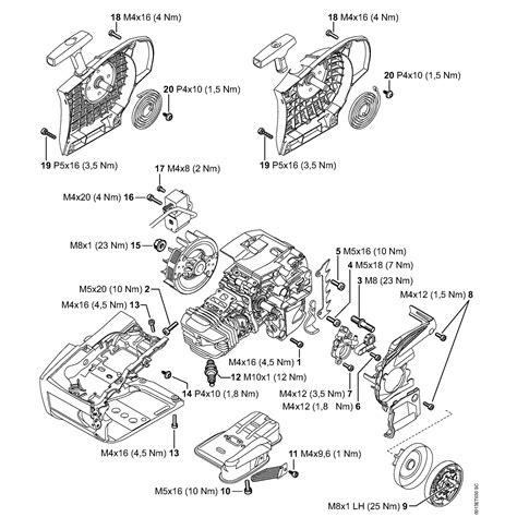 MS310 Stihl Chainsaw Parts Diagram