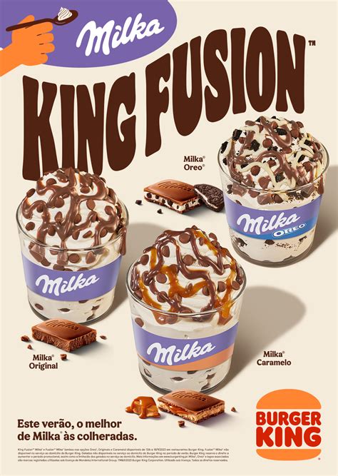 Há três novos gelados na Burger King cobertura de chocolate Milka NiT