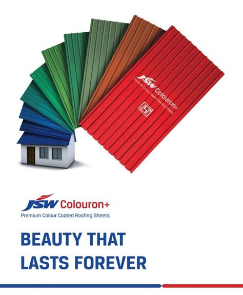 JSW Colouron Plus Metal Roofing Sheet Thickness Of Sheet 0 80 Mm At